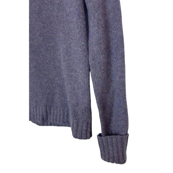 Ralph Lauren Women’s S Wool Cashmere Turtleneck Sweater Lavender Ribbed Knit - Picture 3 of 12